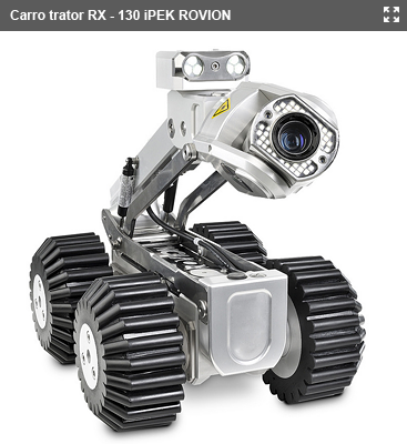 Robot trator de inspeção com câmara  RX-130